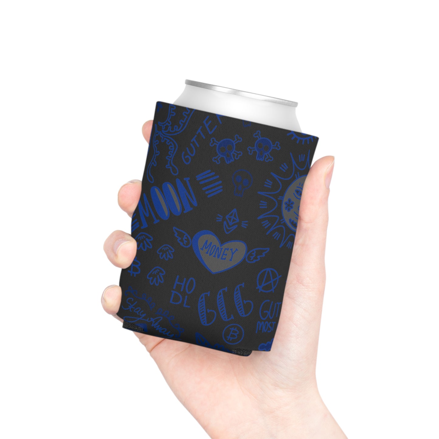 Blue Tat Fur Coozie