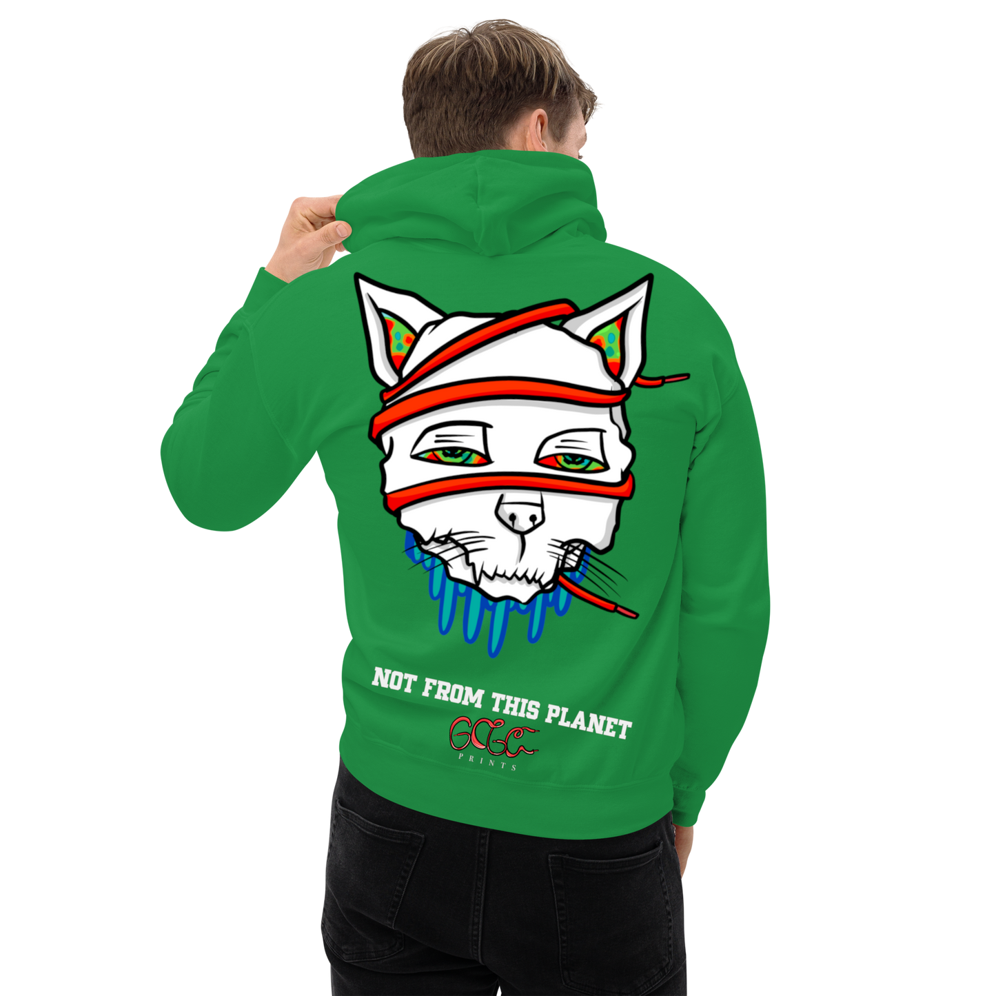 Not From This Planet Cat Hoodie