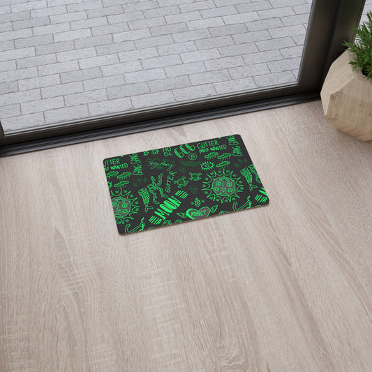 Green Tat Fur Floor Mat