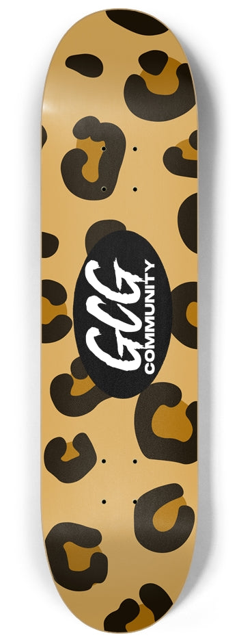 8-1/4 Leopard Skateboard Deck