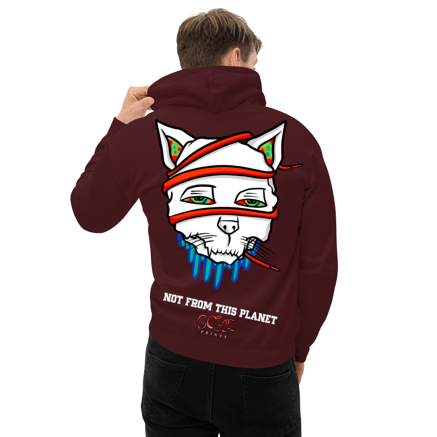 Not From This Planet Cat Hoodie