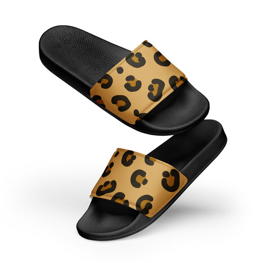 Leopard Fur Men’s Slides