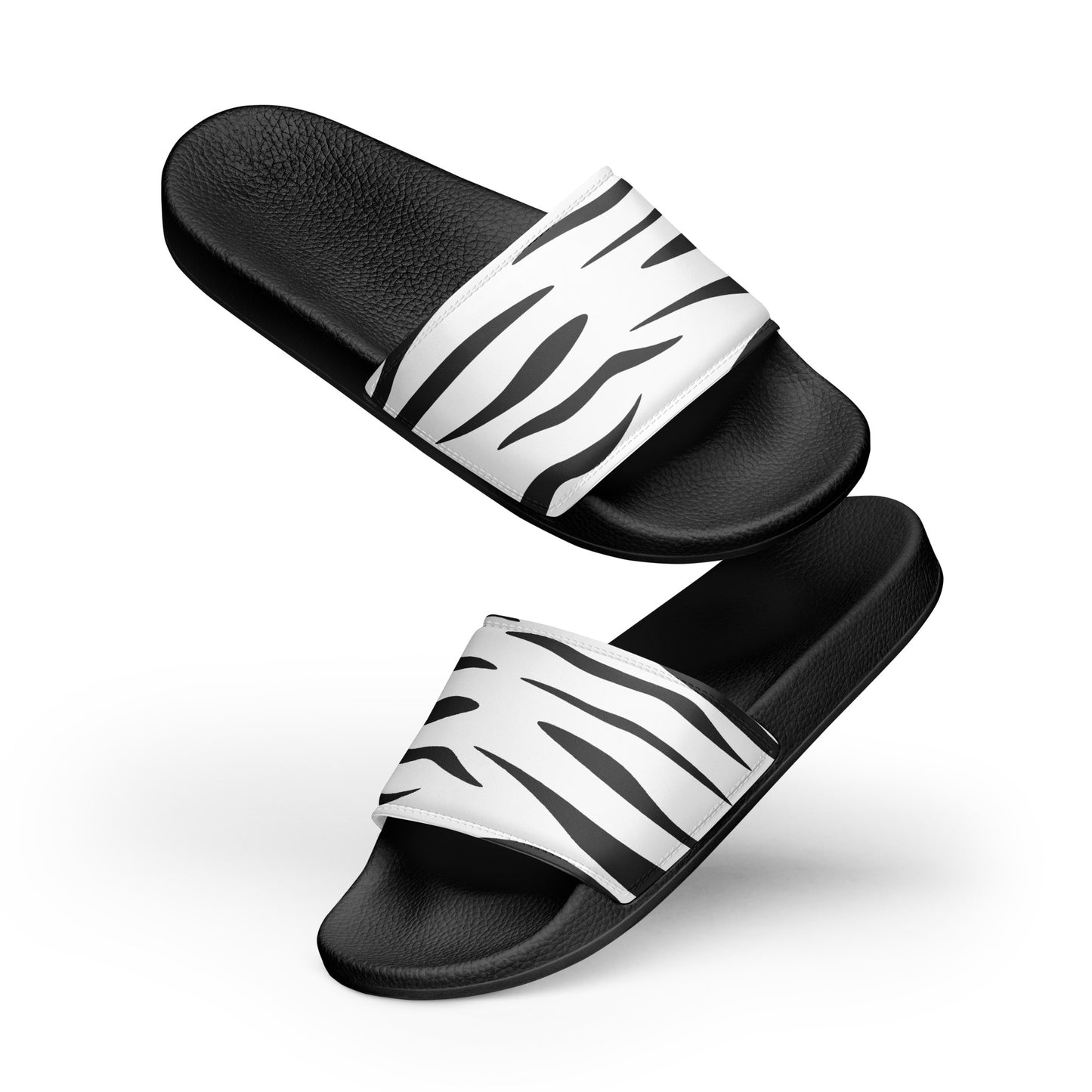 White Tiger Fur Men’s Slides