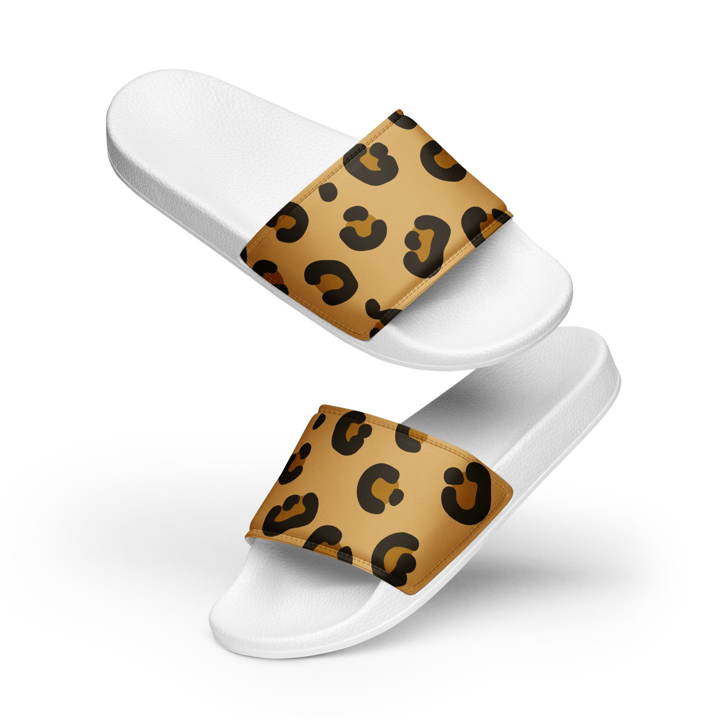 Leopard Fur Men’s Slides