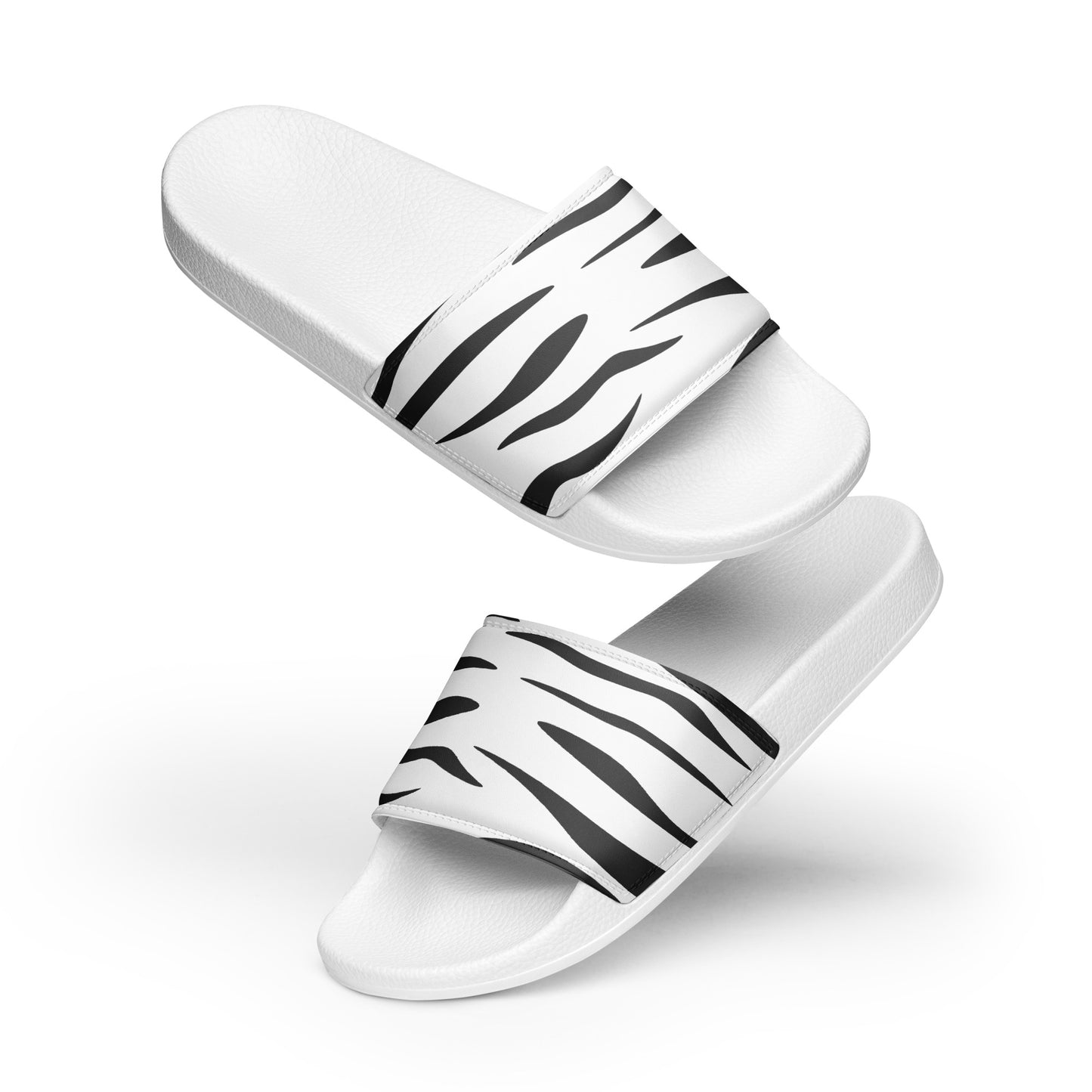 White Tiger Fur Men’s Slides