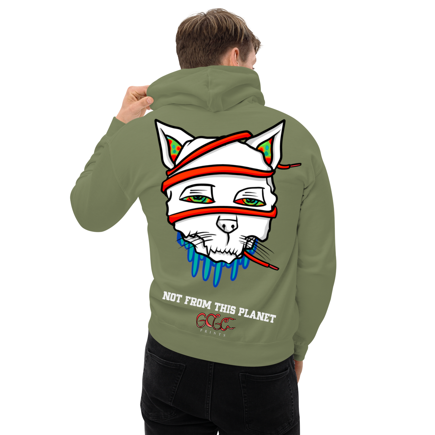 Not From This Planet Cat Hoodie