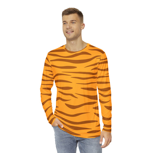 Orange Tabby Fur Long Sleeve Shirt