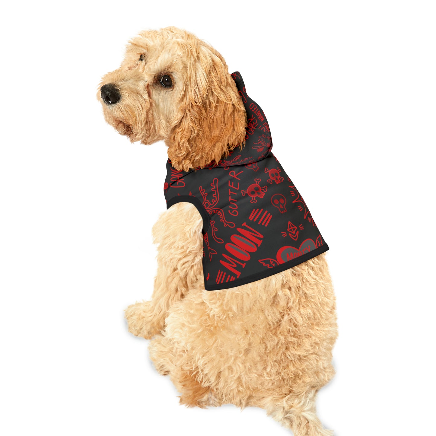 Red Tat Fur Pet Hoodie