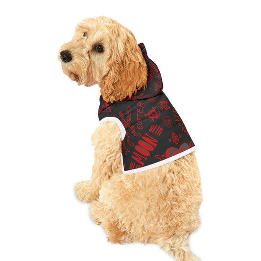 Red Tat Fur Pet Hoodie