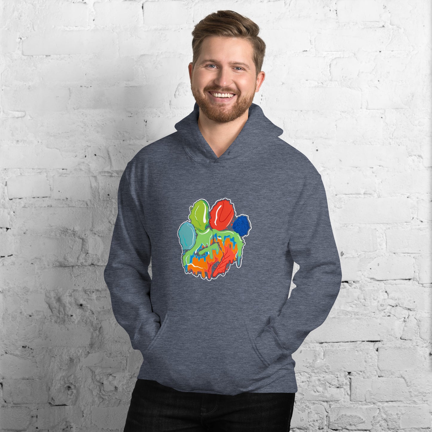 Heat Wave Paw Print Hoodie