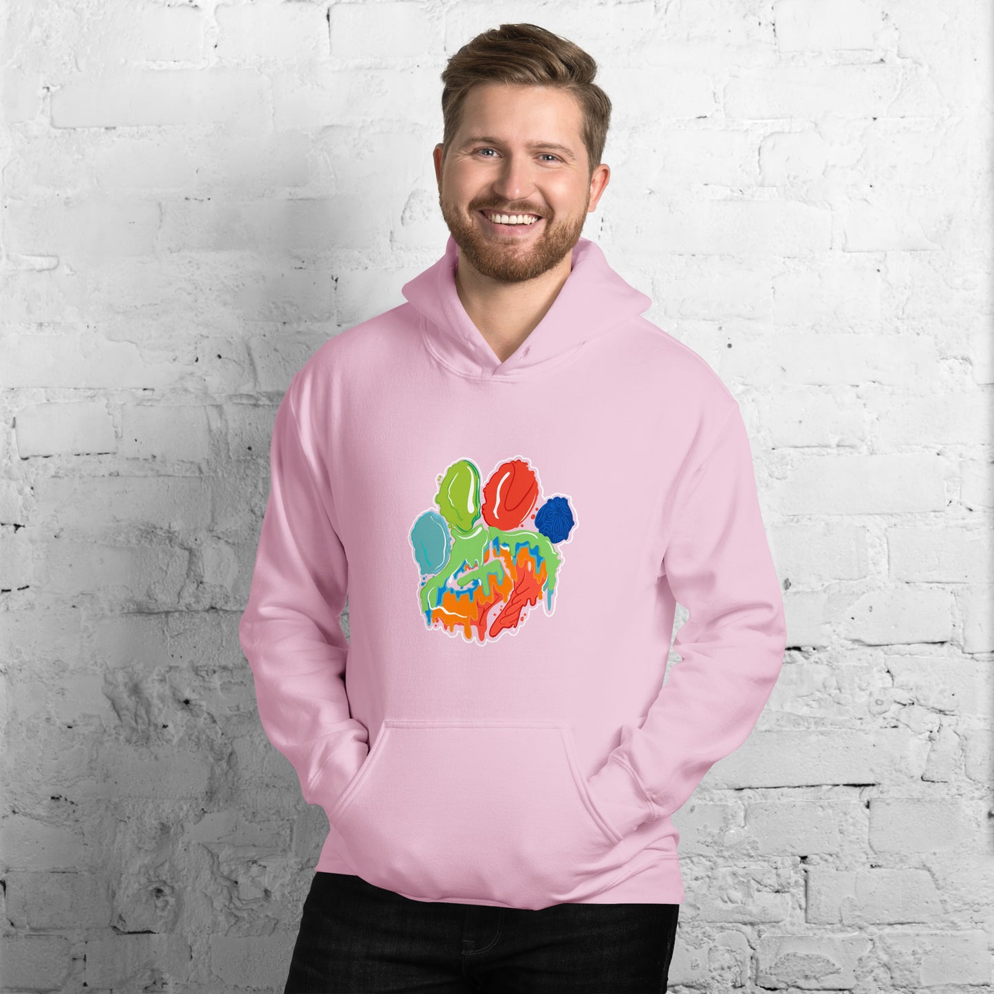 Heat Wave Paw Print Hoodie