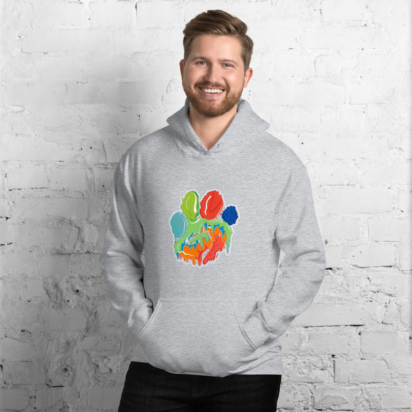 Heat Wave Paw Print Hoodie