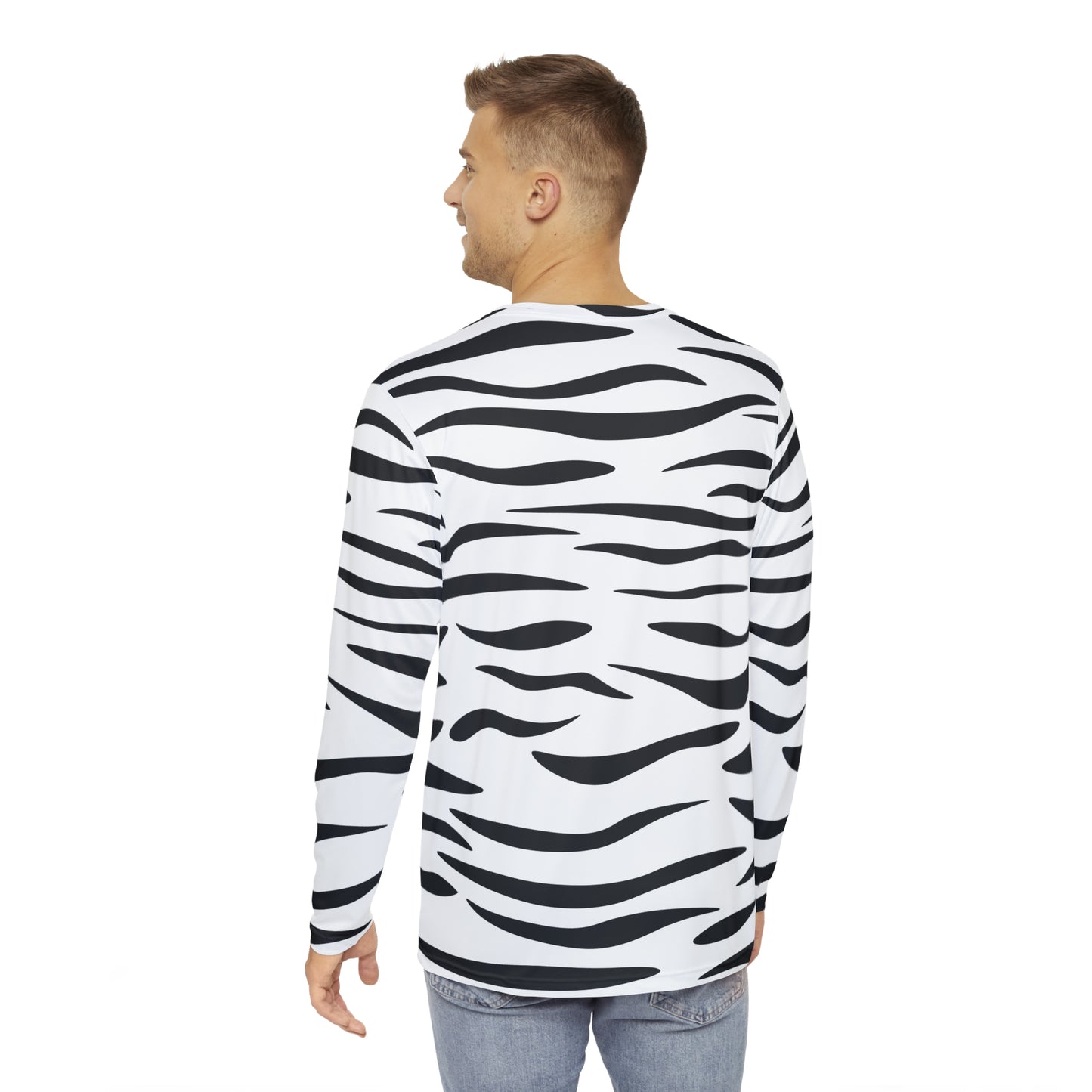 White Tiger Fur Long Sleeve Shirt