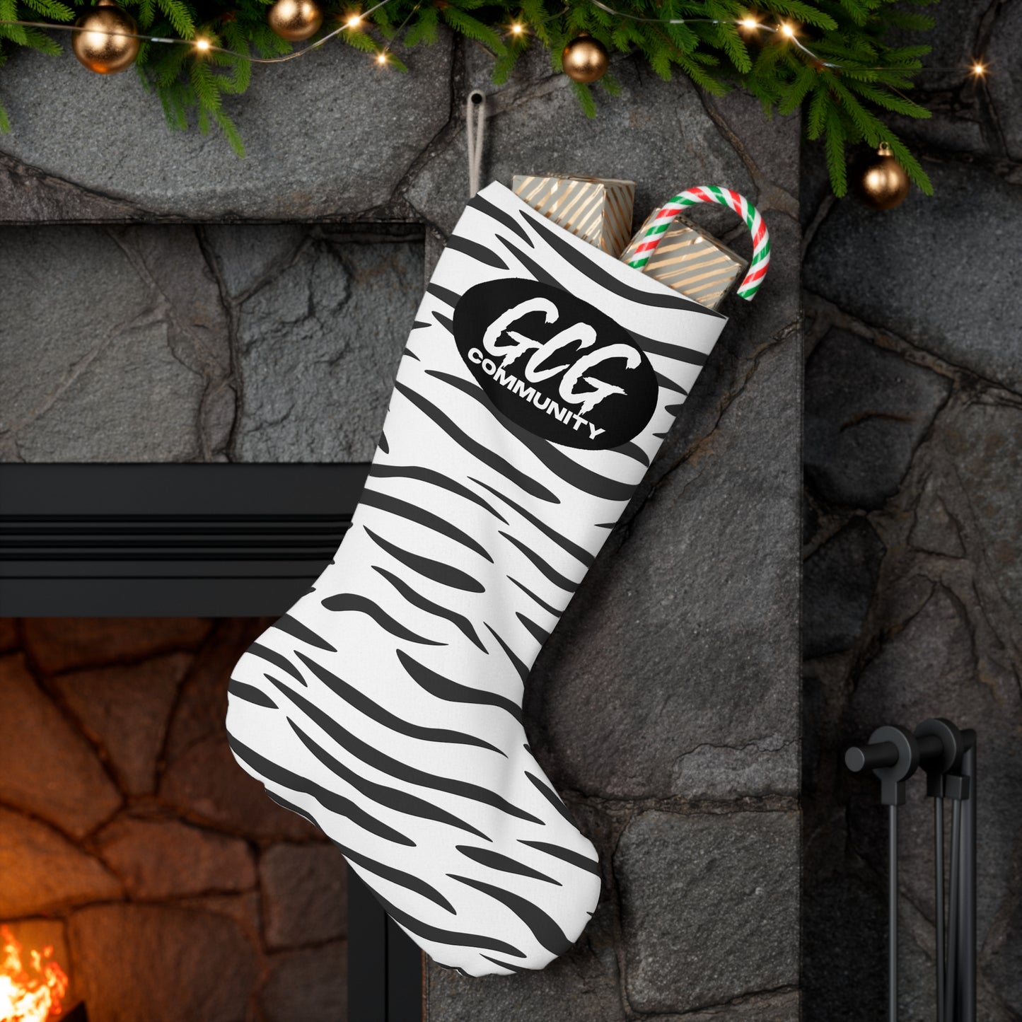 White Tiger Fur Stocking